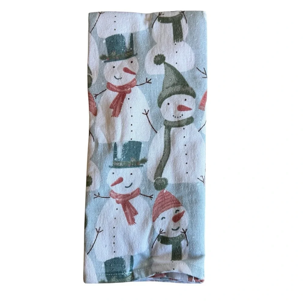 Rachel Zoe Christmas Holiday Kitchen Towels (3)‎ Snowman Holiday New
